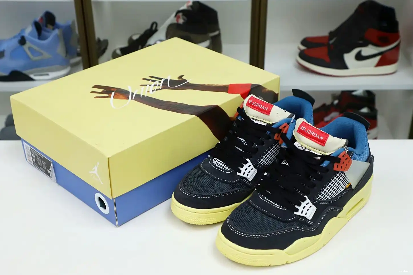 X NOIR' RETRO Kimikick UNION LA AIR 4 'OFF JORDAN 0527